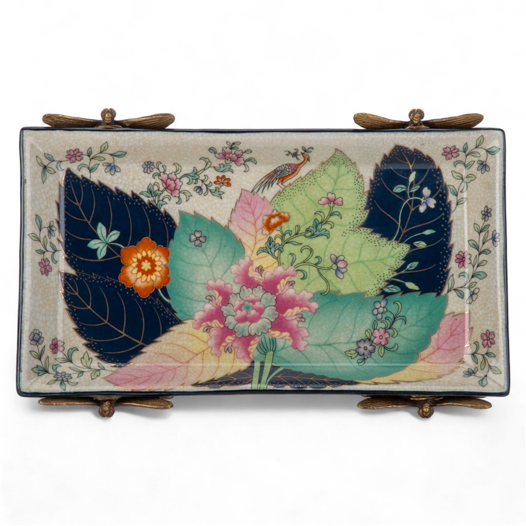 Tobacco Leaf Dragonfly Tray