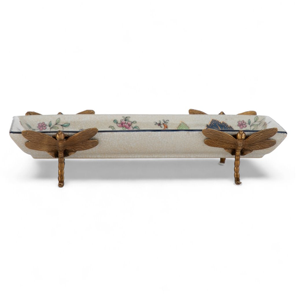Tobacco Leaf Dragonfly Tray
