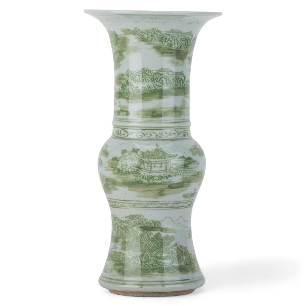CELADON & WHITE PRINCESS MANTEL VASE