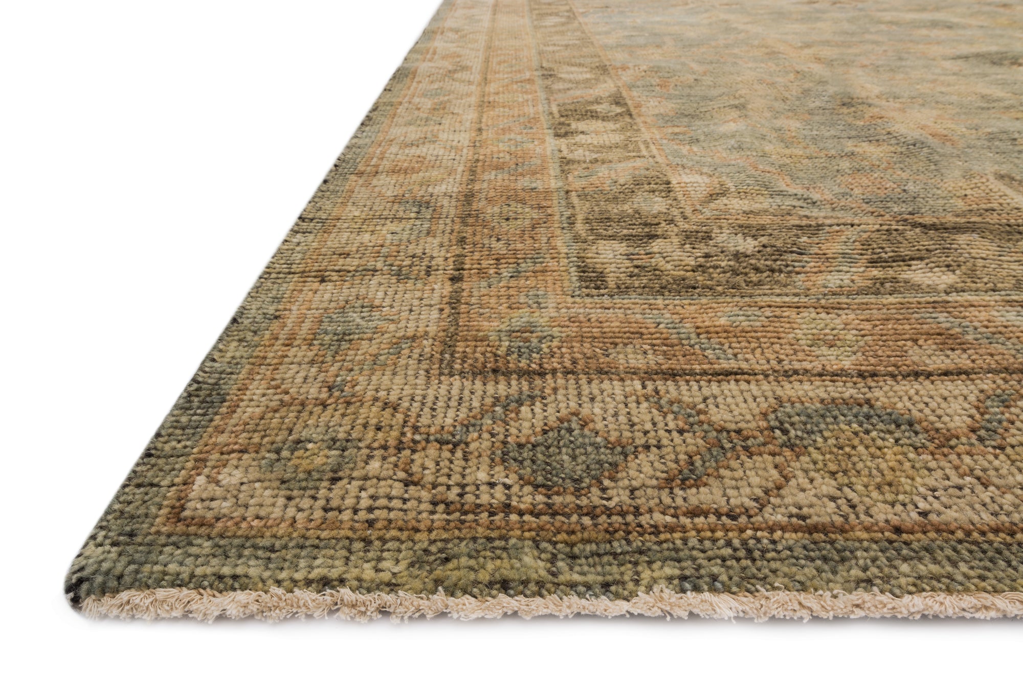HEIRLOOM AQUA-TERRACOTTA RUG/RUNNER