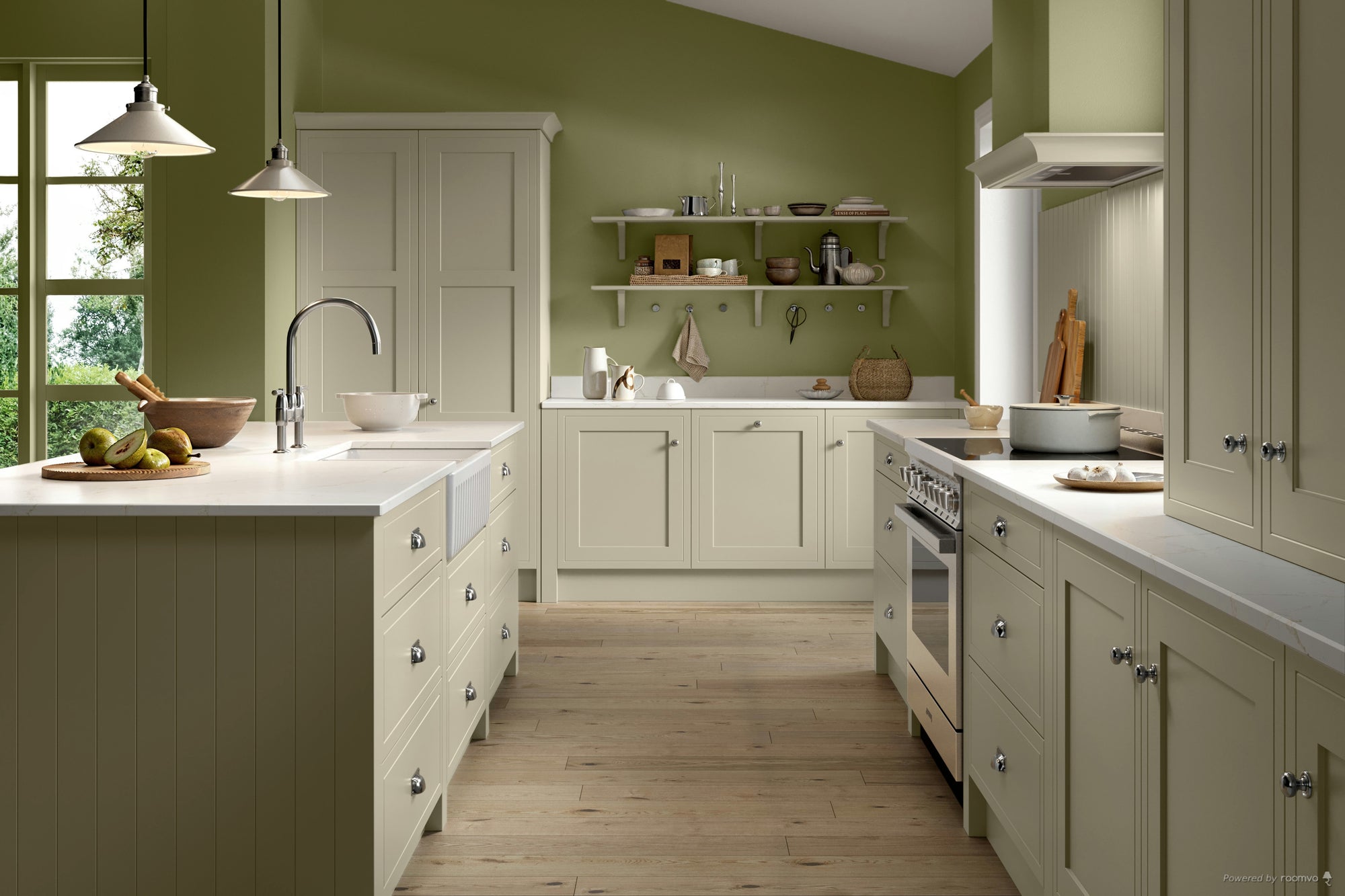 Farrow & Ball Olive No. 13 paint, duvallatelier.com
