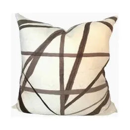 22X22 CHANNELS TAUPE PILLOW
