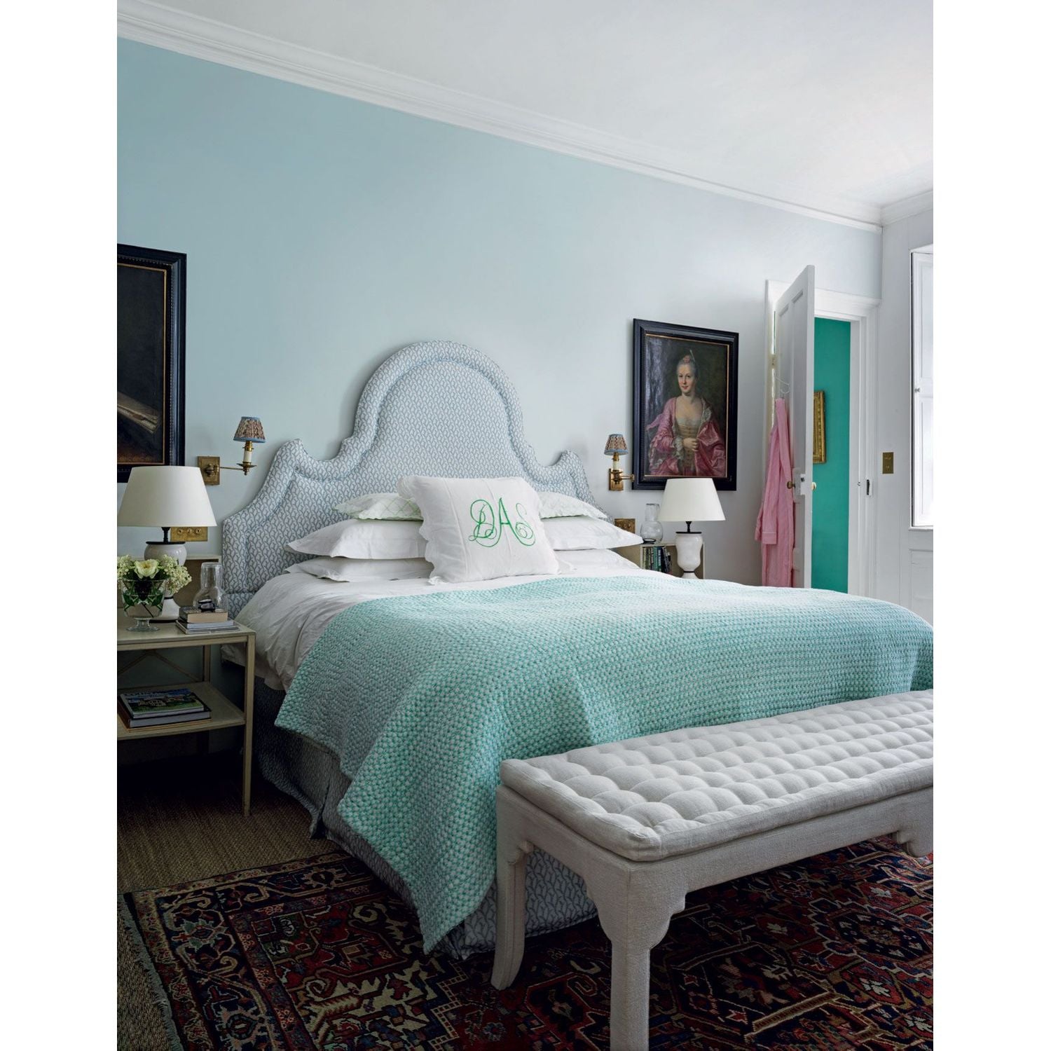 Farrow & Ball Pavilion Blue No. 252 paint, duvallatelier.com