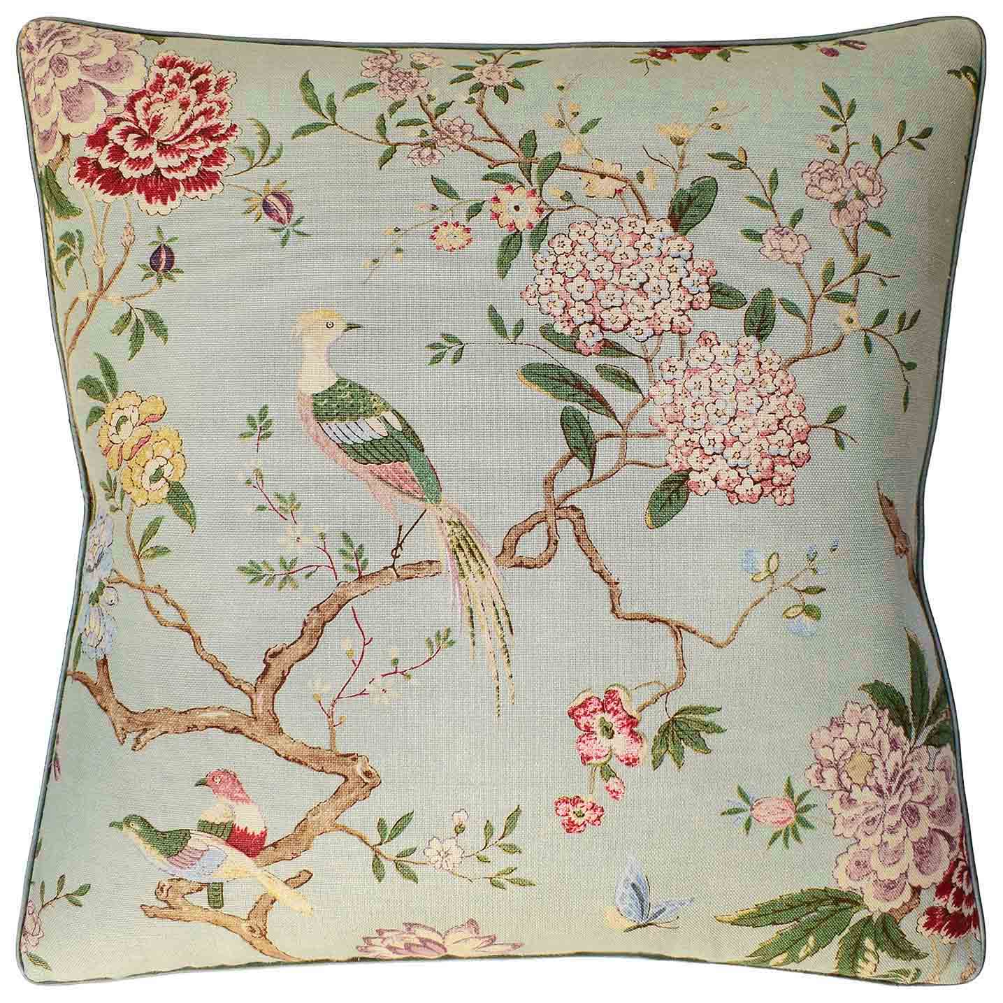 22x22 ORIENTAL BIRD MINERAL PILLOW