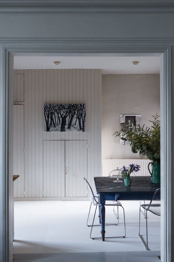 Farrow & Ball Cornforth White No. 228 paint, duvallatelier.com
