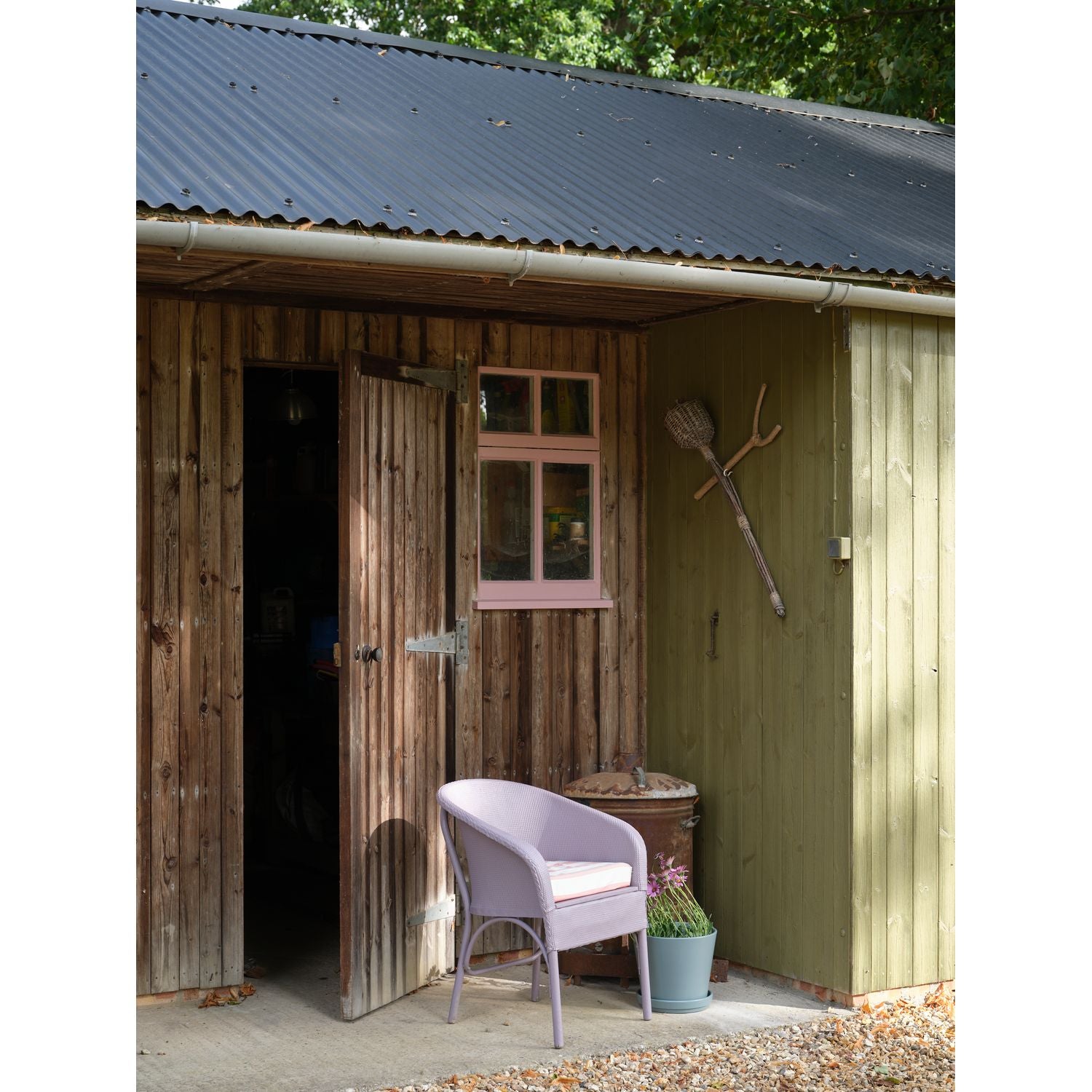 Farrow & Ball Dibber No. 312 paint, duvallatelier.com, Cinder Rose No.246; Dibber No.312