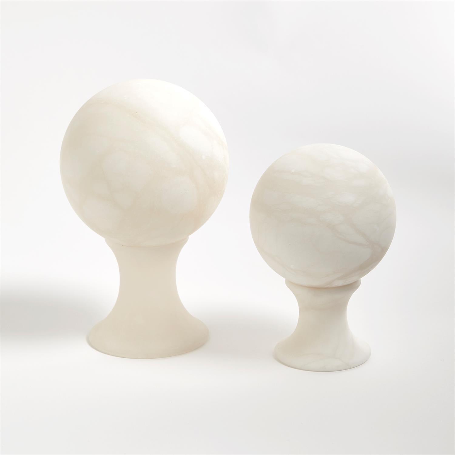 ALABASTER SPHERE STAND LG