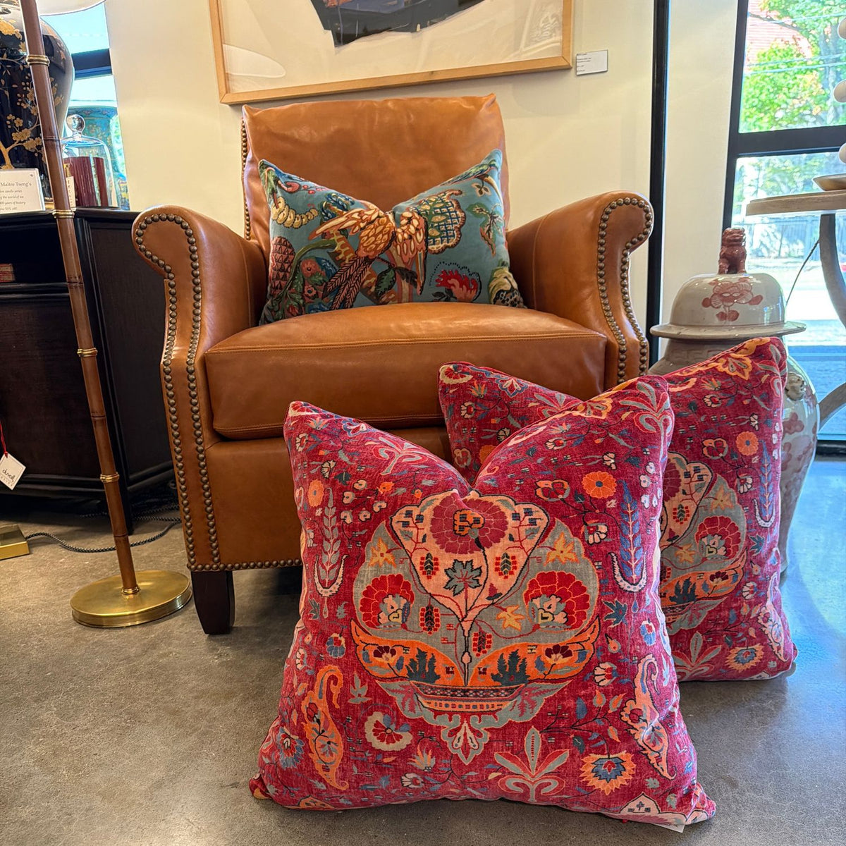 ATELIER COLLECTION PILLOW- DARYA GRENAT PILLOW, duvallatelier.com