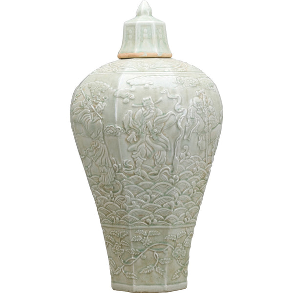 CELADON BLANC DE CHINE JAR