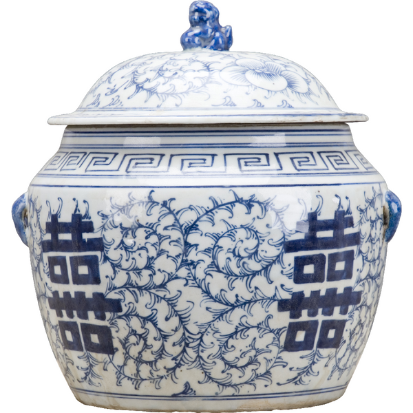Blue and White Double Happiness Box