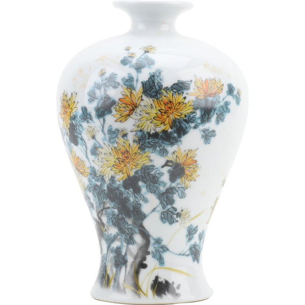 SMALL VASE WITH MARIGOLDS