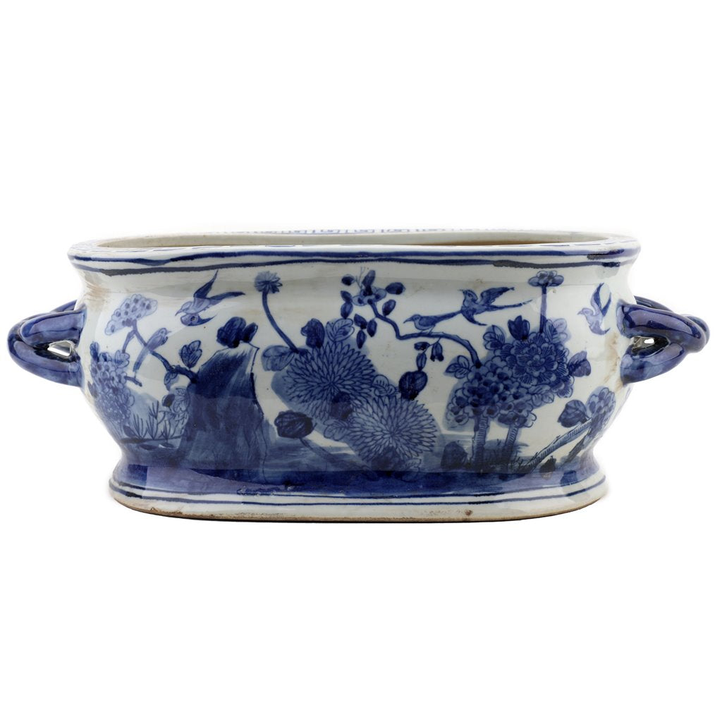 BLUE & WHITE FOOTBATH