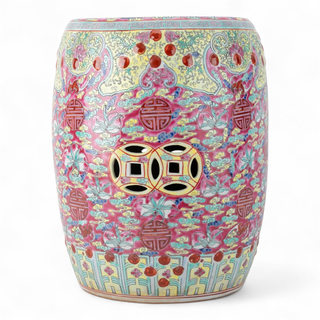 Multicolored Garden Seat Stool