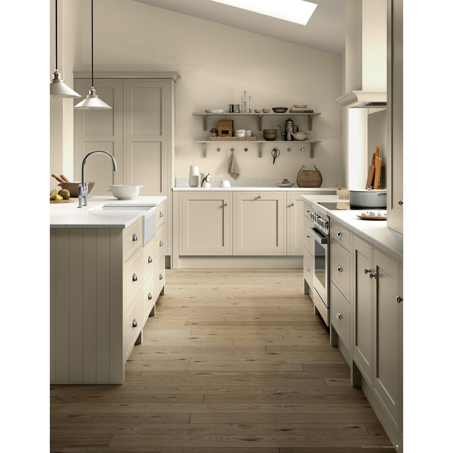 Farrow & Ball Light Gray No. 17 paint, duvallatelier.com