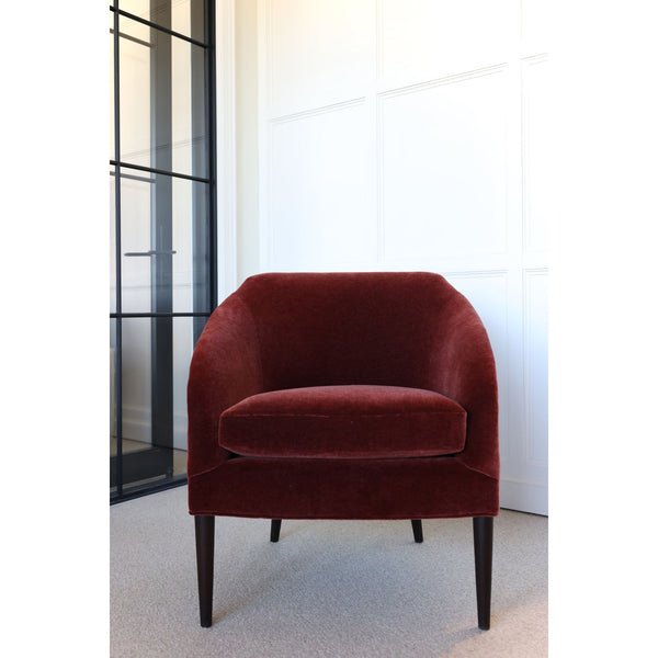 MILLBROOK CHAIR in Rootbeer Mohair