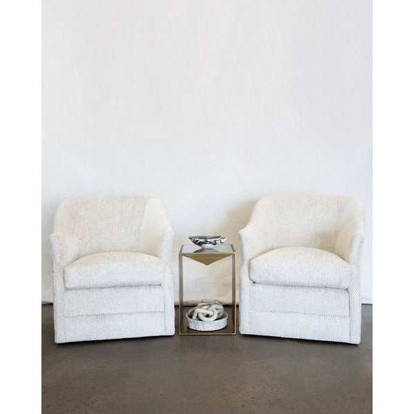 STOWE SWIVEL CHAIR in Soft Chenille