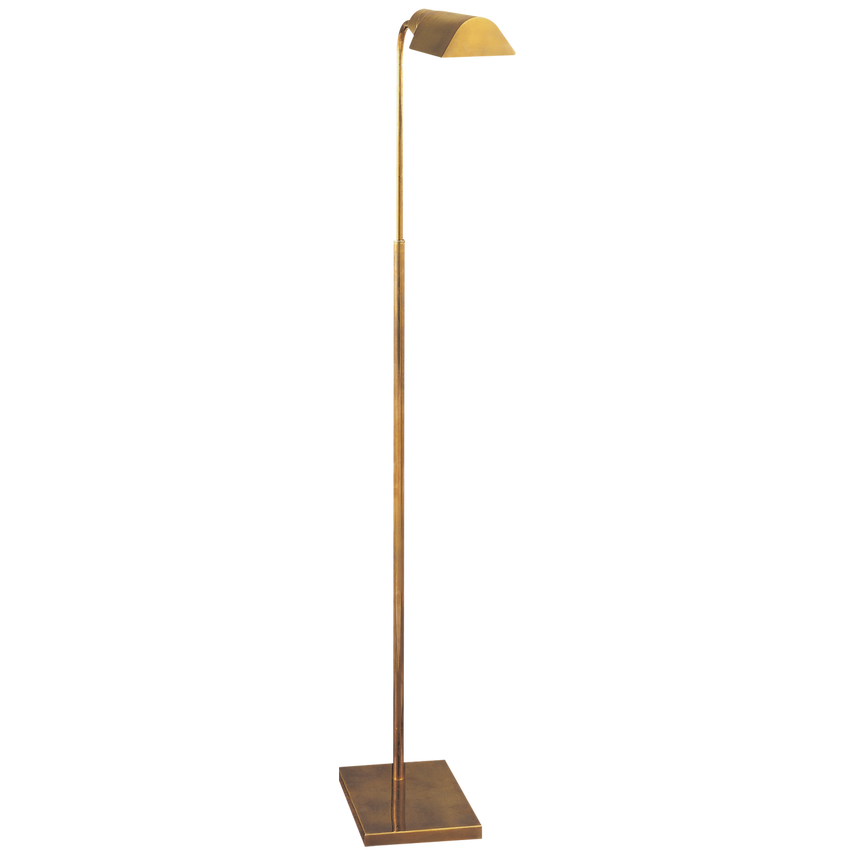Studio Adjustable Floor Lamp - Antique Brass