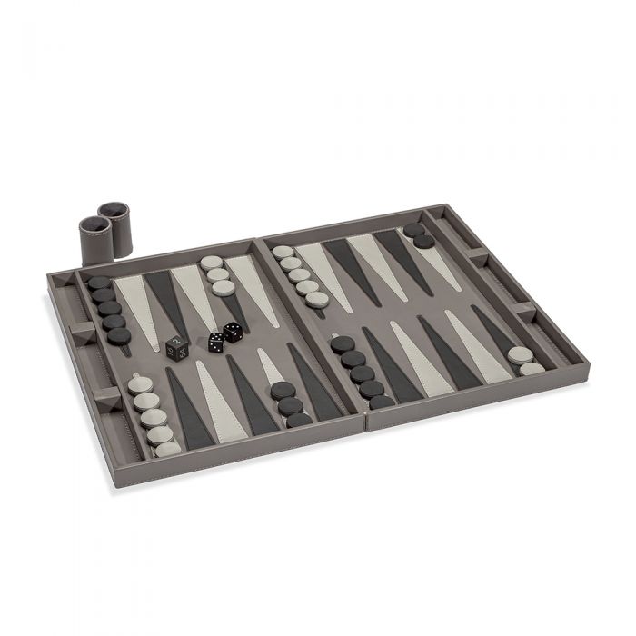 CORBIN BACKGAMMON SET - IVORY