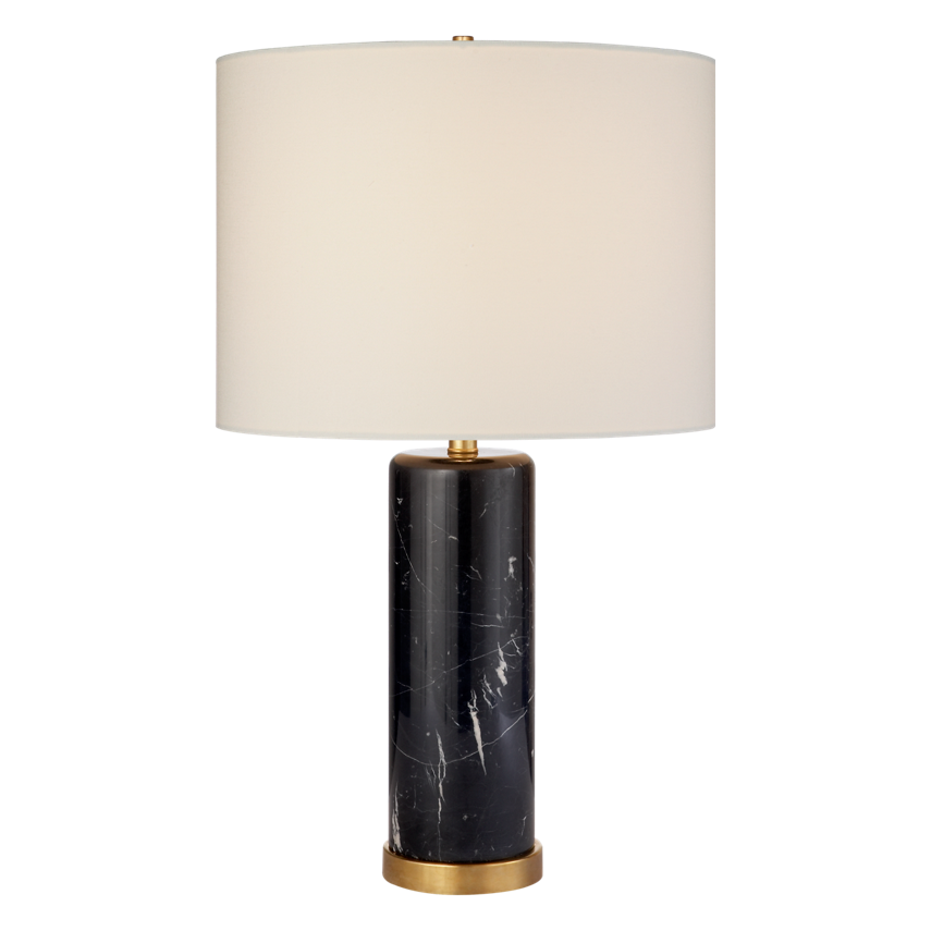 CLIFF TABLE LAMP WITH LINEN SHADE, duvallatelier.com