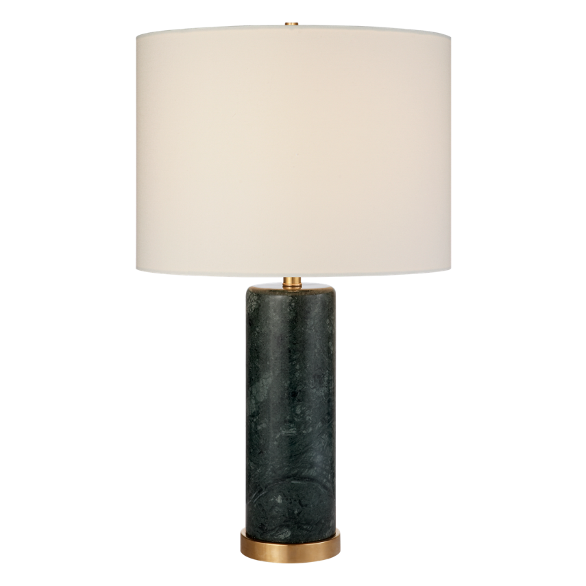 CLIFF TABLE LAMP WITH LINEN SHADE, duvallatelier.com