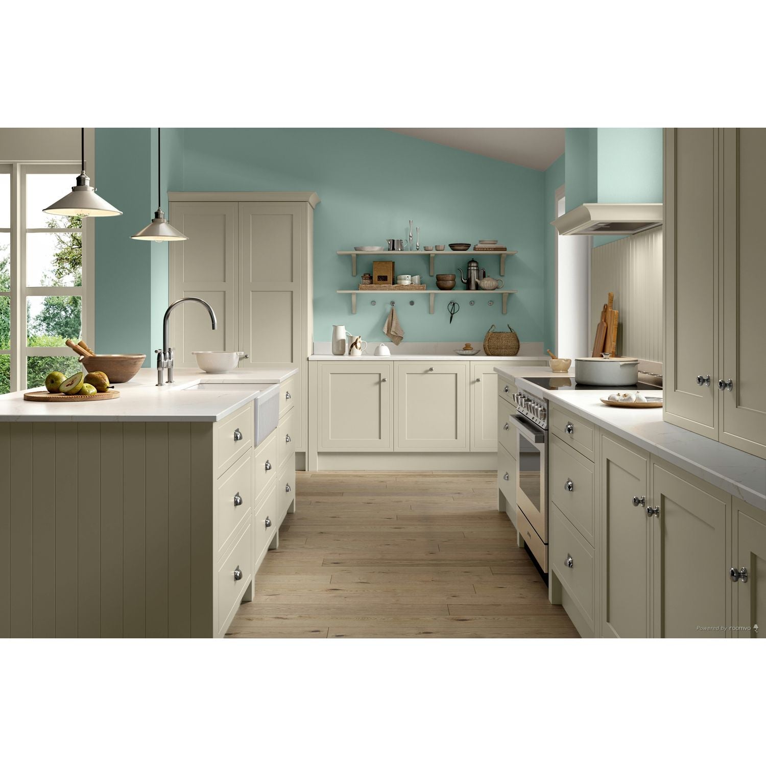 Farrow & Ball Ancona Blue No 9805 paint, duvallatelier.com