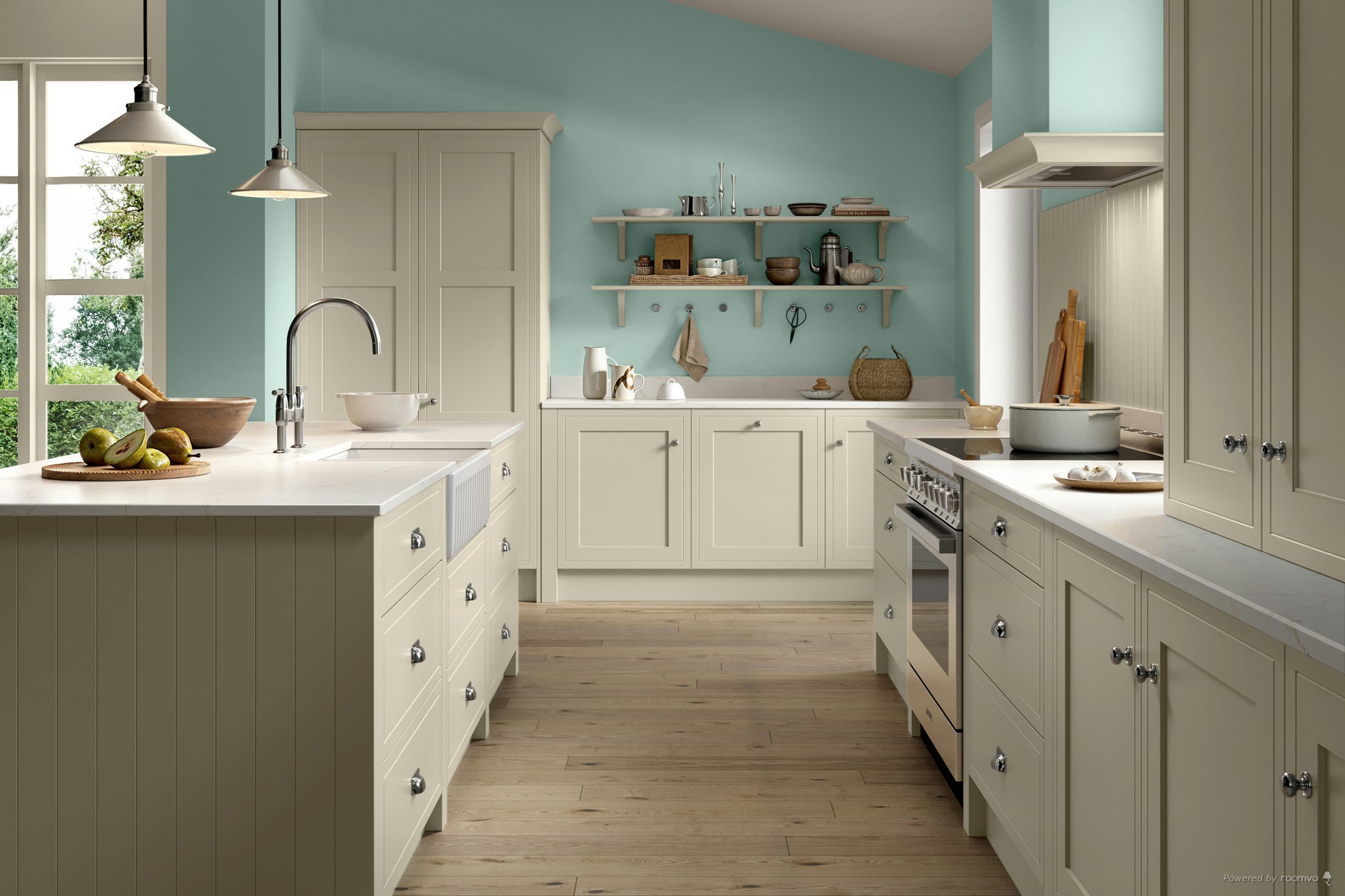 Farrow & Ball Ancona Blue No 9805 paint, duvallatelier.com