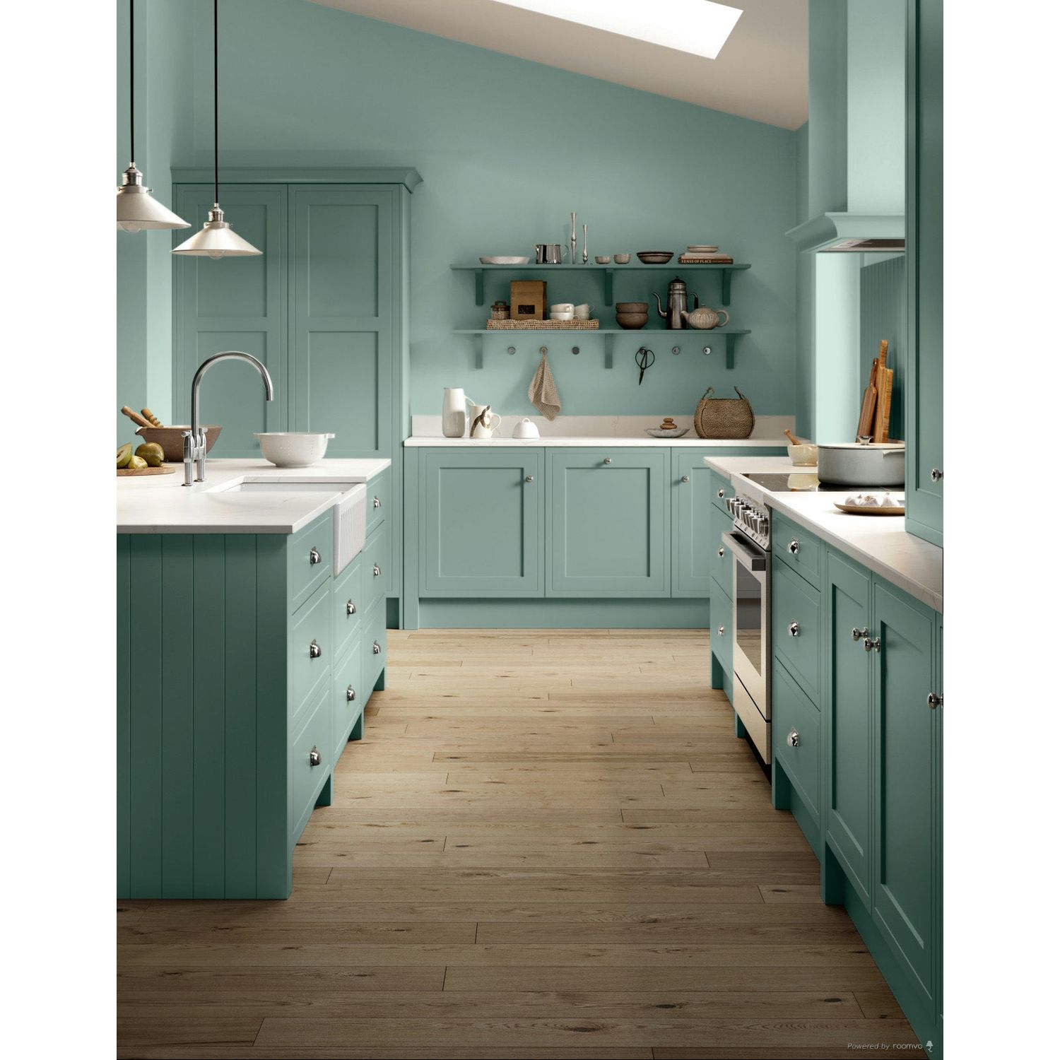 Farrow & Ball Ancona Blue No 9805 paint, duvallatelier.com