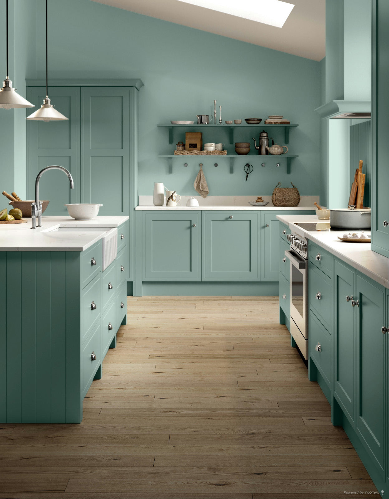 Farrow & Ball Ancona Blue No 9805 paint, duvallatelier.com