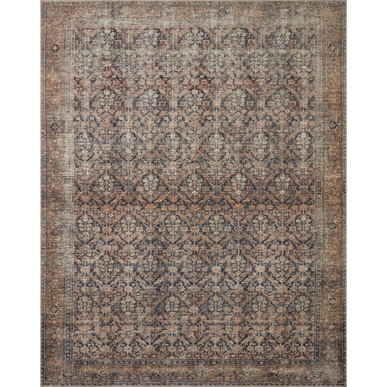 BILLIE INK-SALMON RUG, duvallatelier.com
