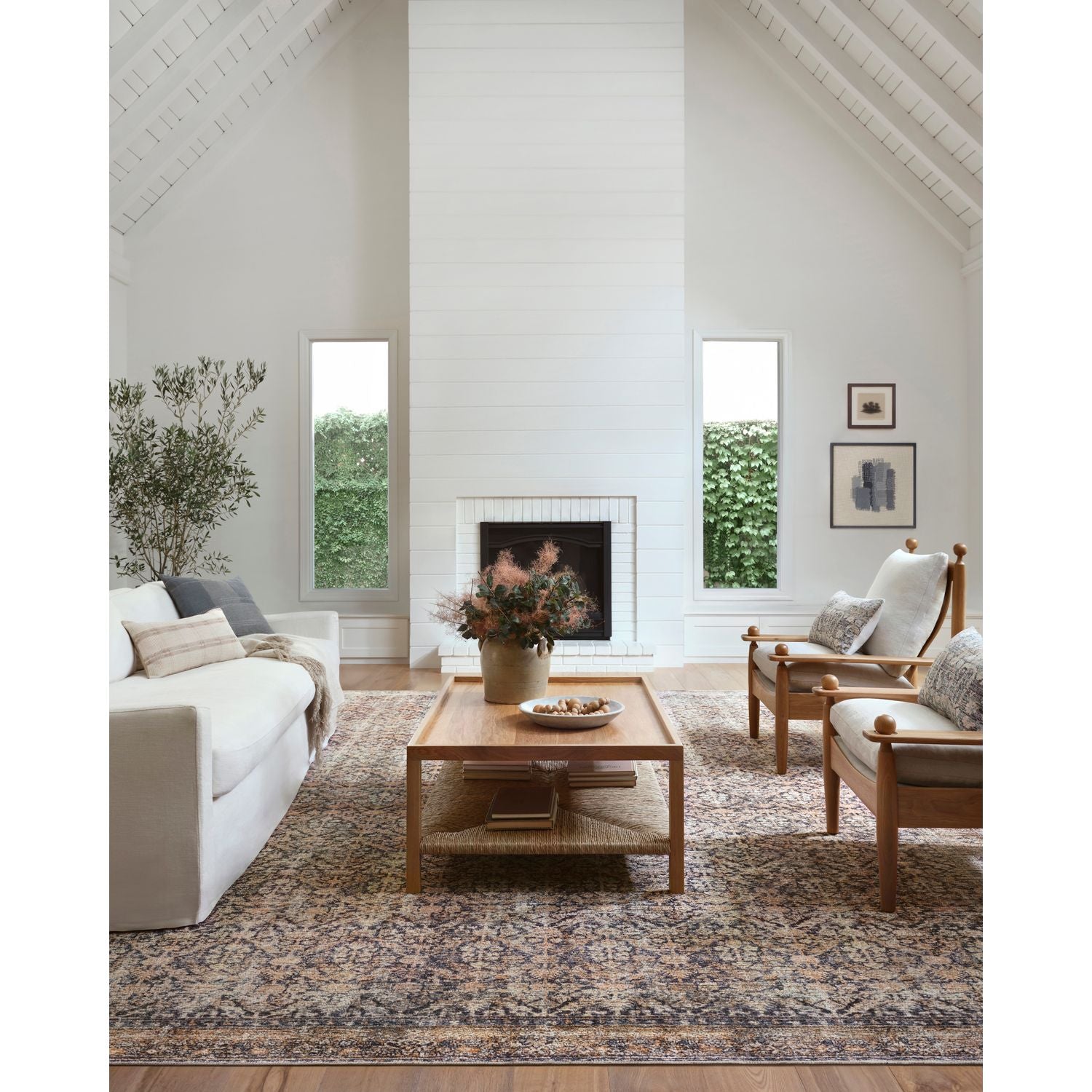 BILLIE INK-SALMON RUG, duvallatelier.com