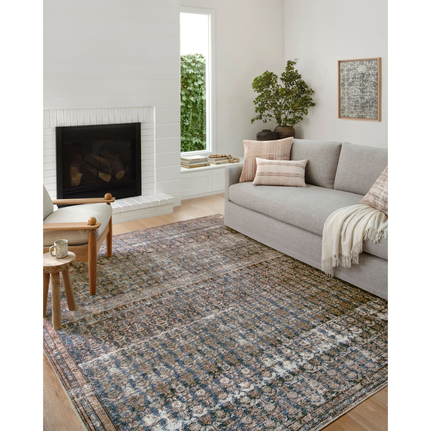 BILLIE OCEAN-BRICK RUG, duvallatelier.com