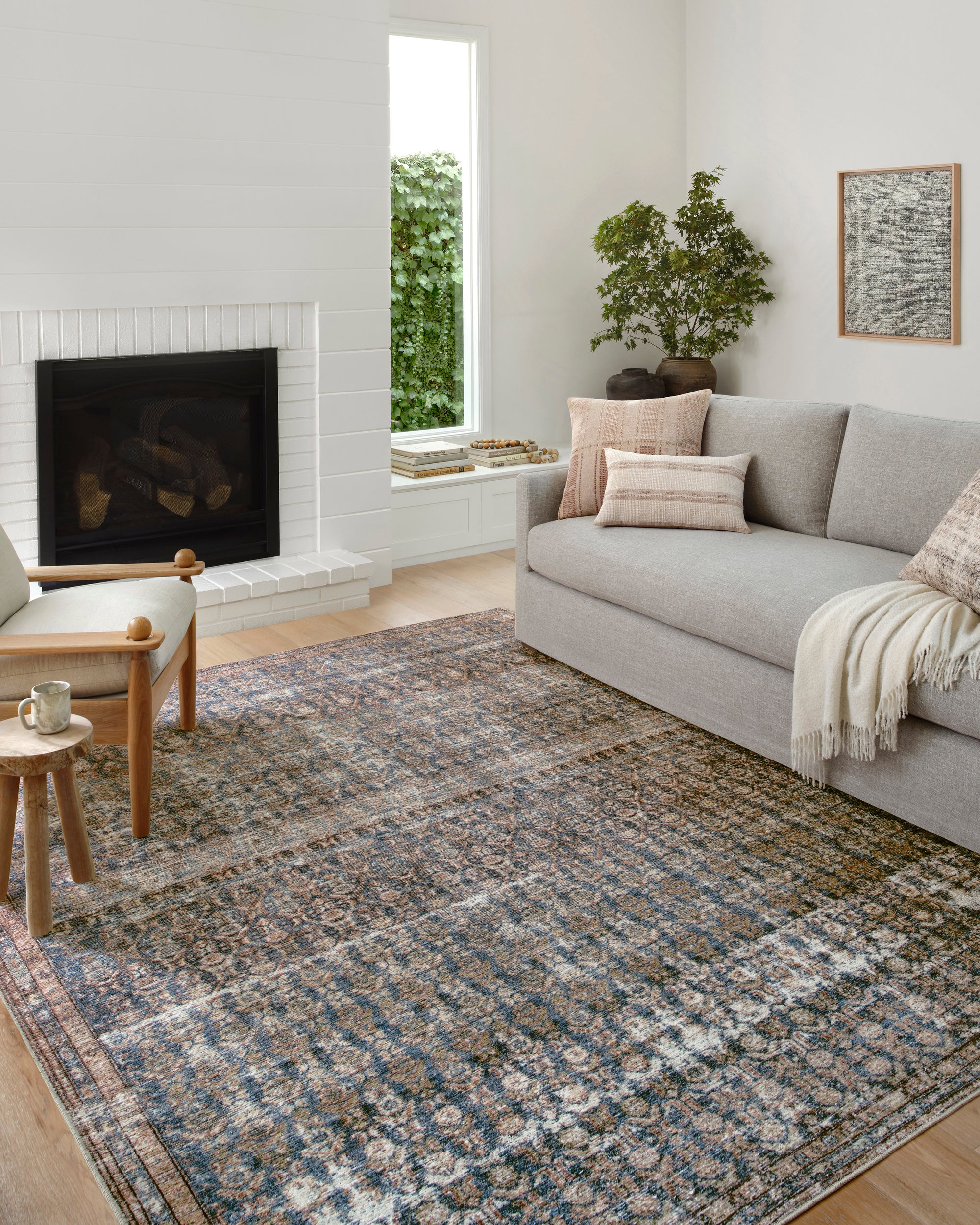 BILLIE OCEAN-BRICK RUG, duvallatelier.com