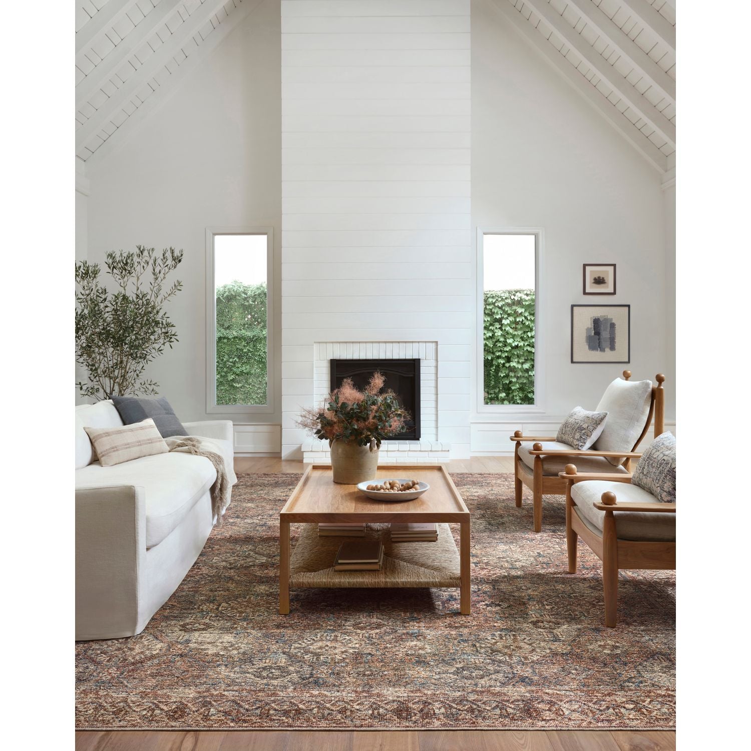 BILLIE AQUA-RUST RUG,duvallatelier.com