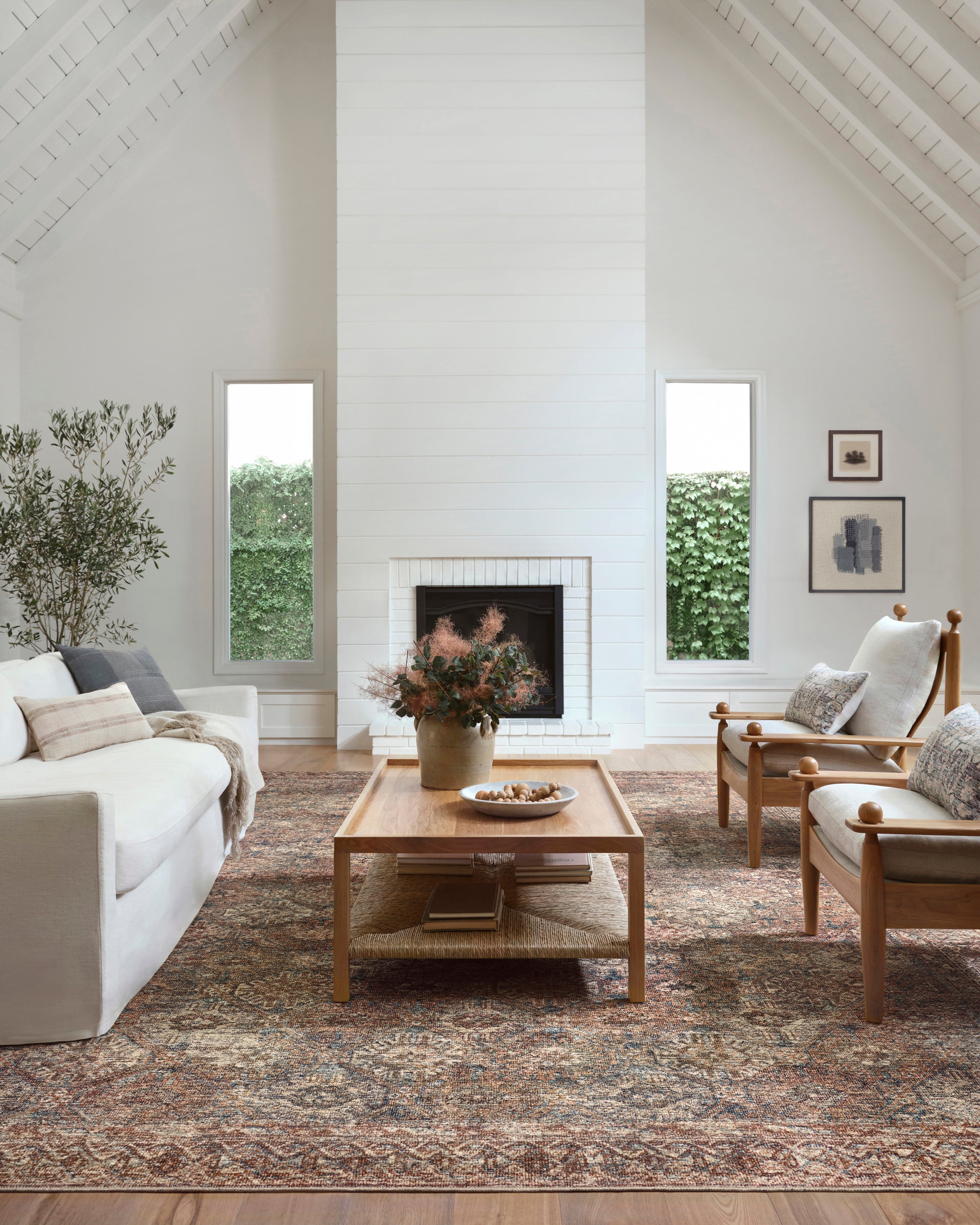 BILLIE AQUA-RUST RUG,duvallatelier.com