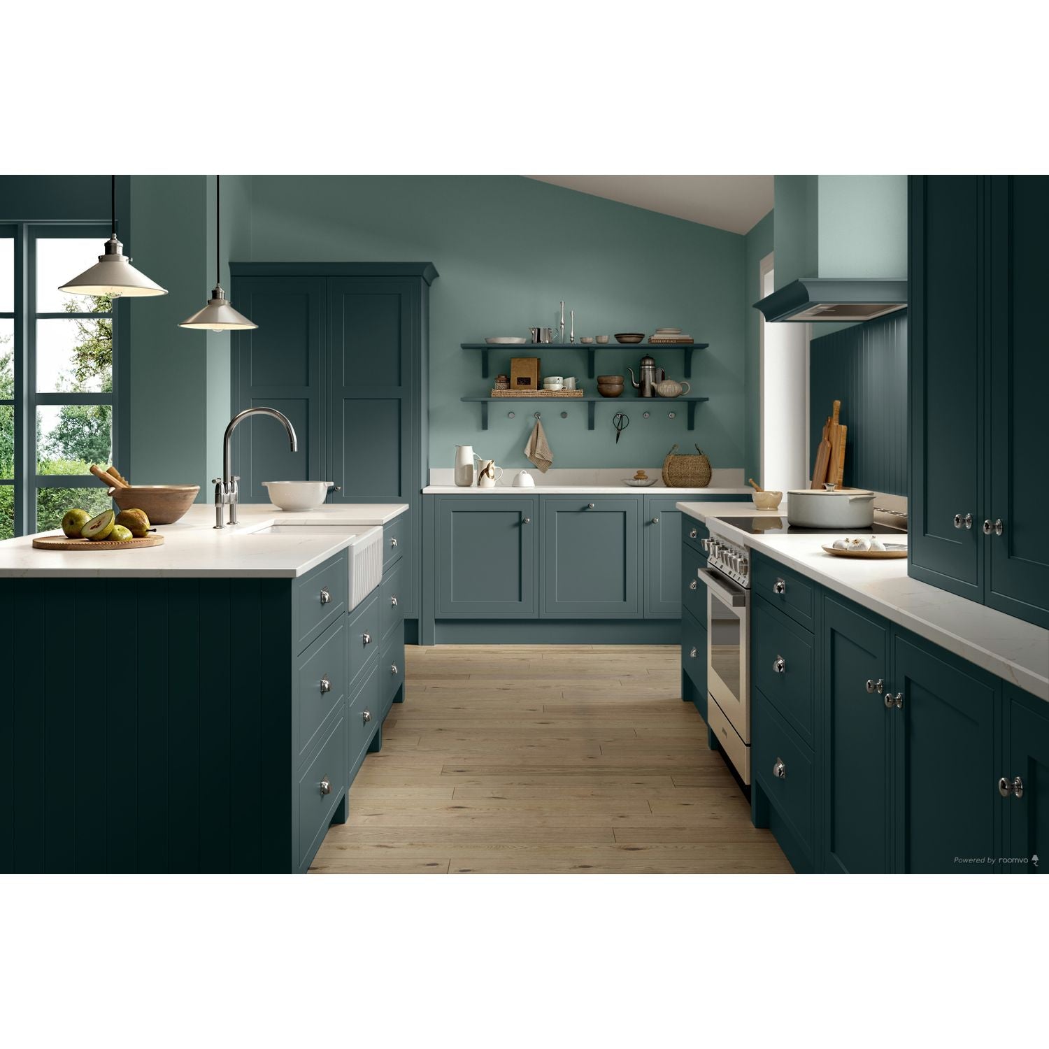 Farrow & Ball Barrow Blue No. G8 paint, duvallatelier.com