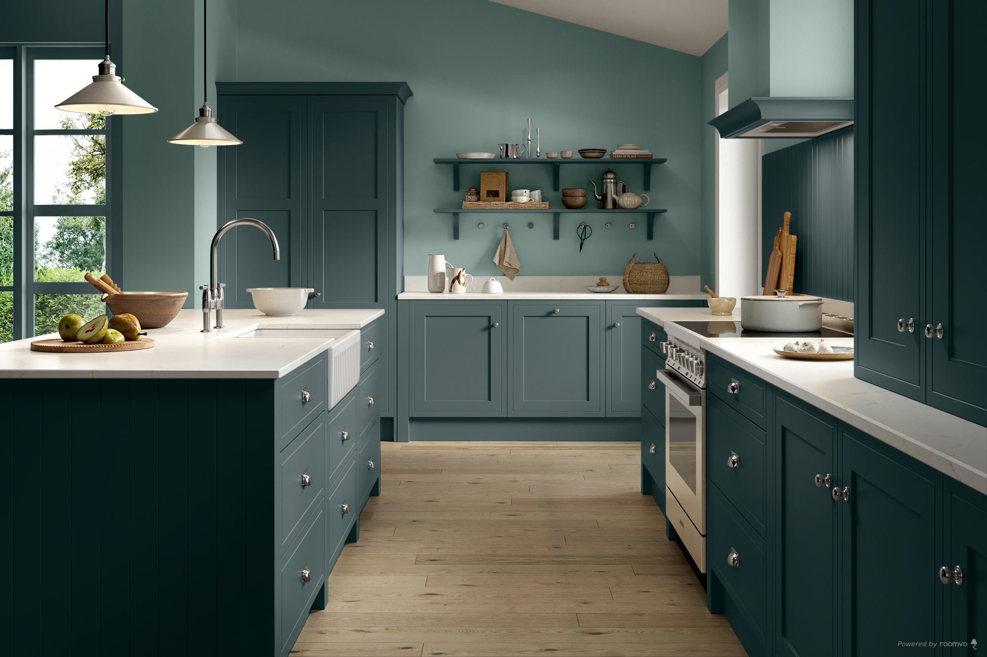 Farrow & Ball Barrow Blue No. G8 paint, duvallatelier.com