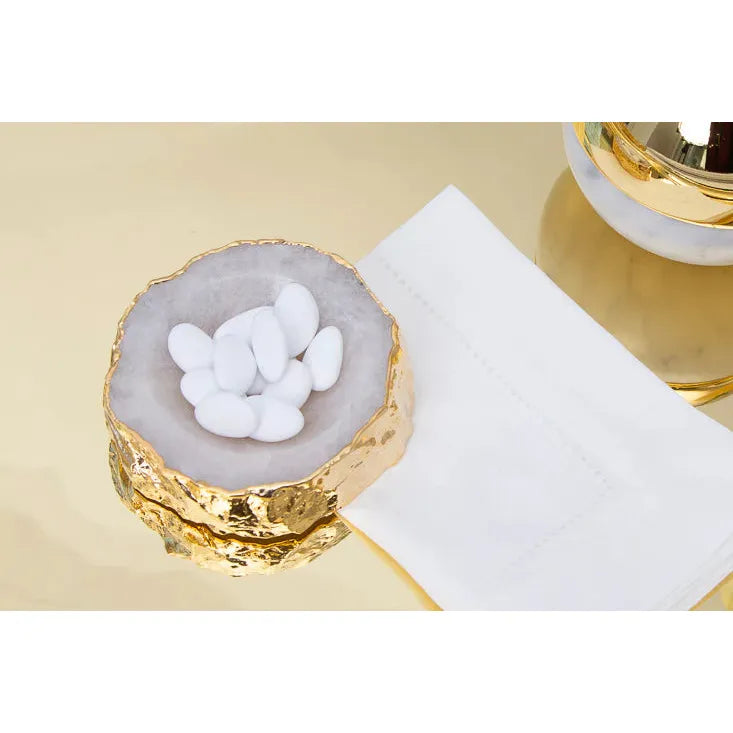 Cascita Bowl, Crystal & Gold