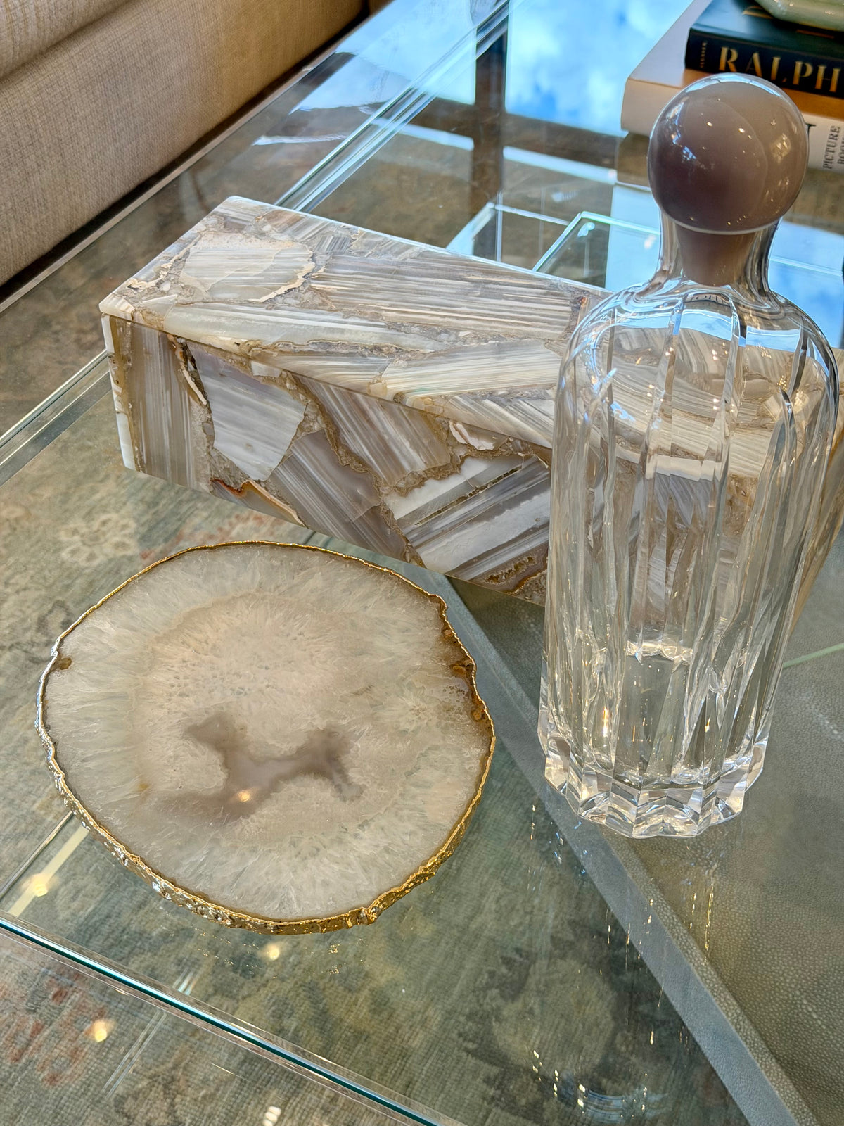 LUMINO AGATE PLATTER, duvallatelier.com