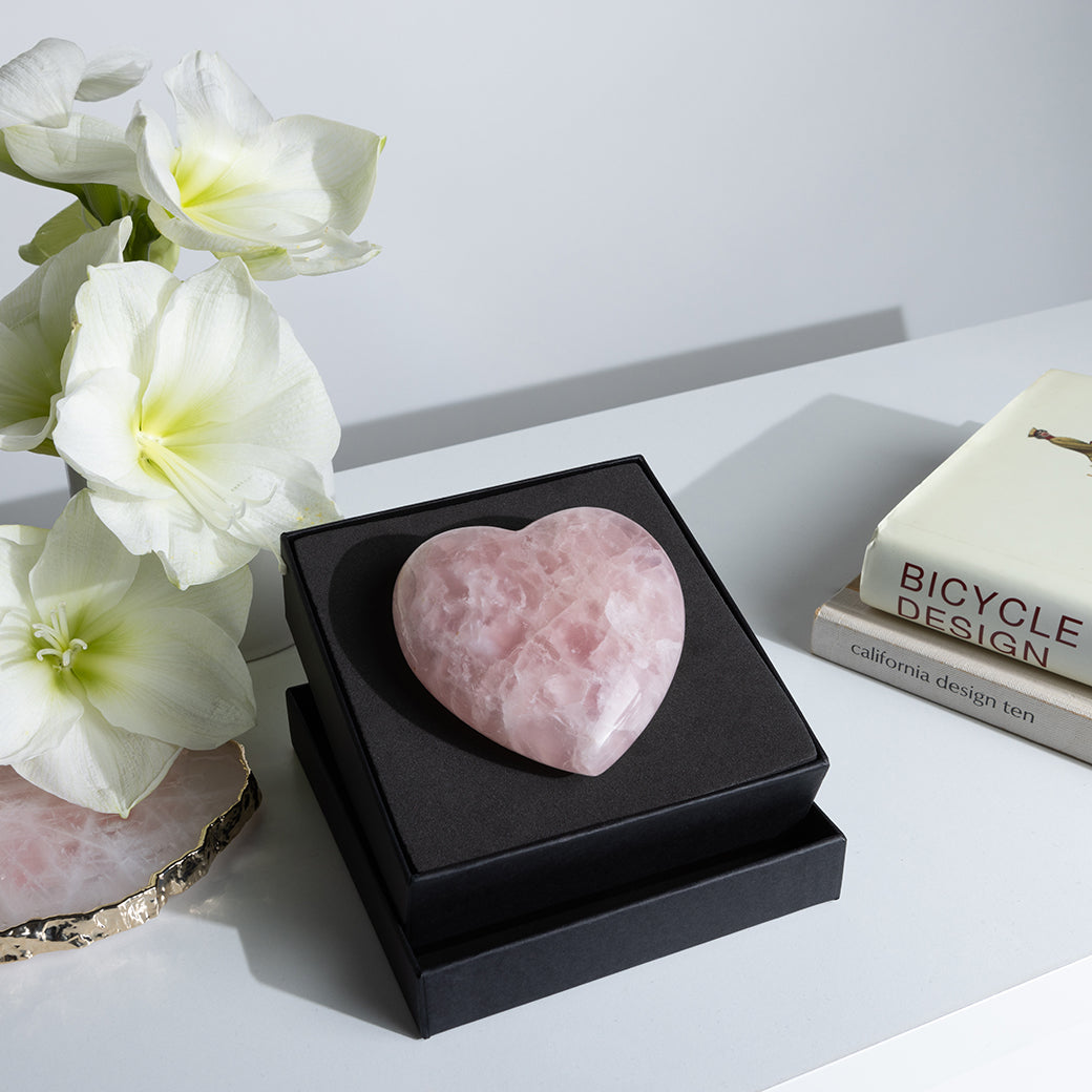 Rose Quartz Cuore Heart, duvallatelier.com