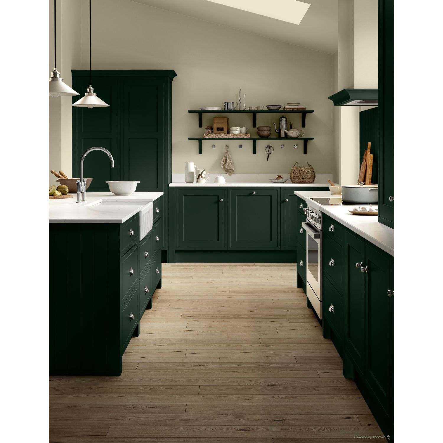 Farrow &amp; Ball Carriage Green No. 94 paint, duvallatelier.com