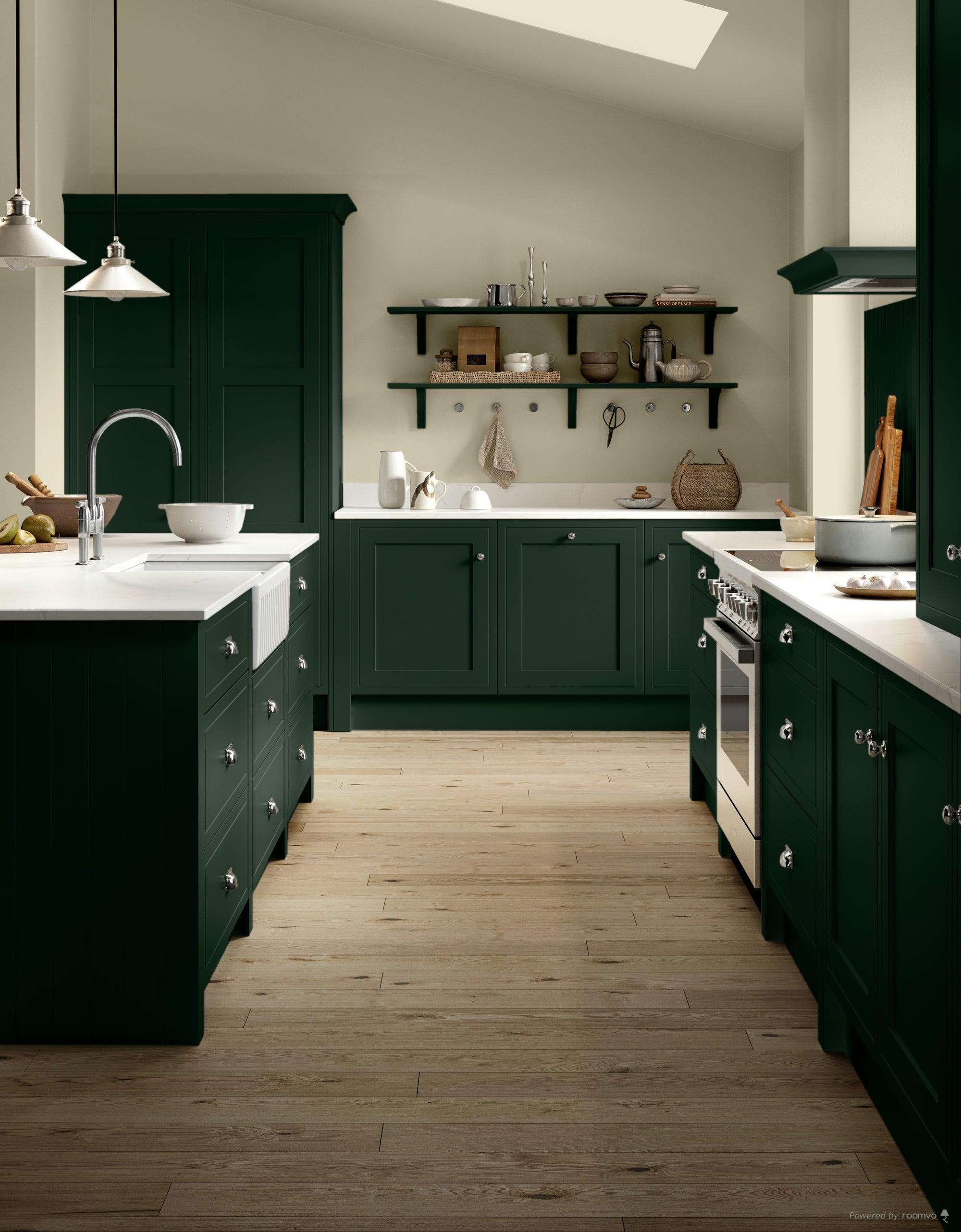Farrow &amp; Ball Carriage Green No. 94 paint, duvallatelier.com
