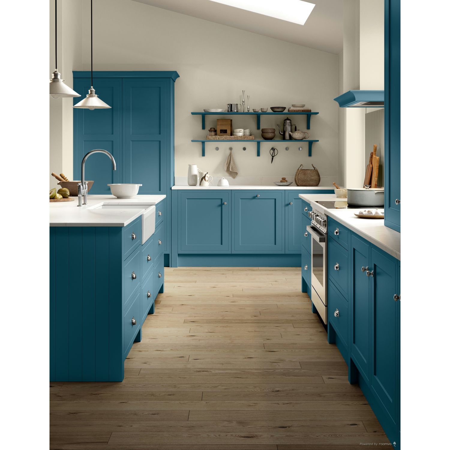 Farrow &amp; Ball Chinese Blue No. 90 paint, duvallatelier.com