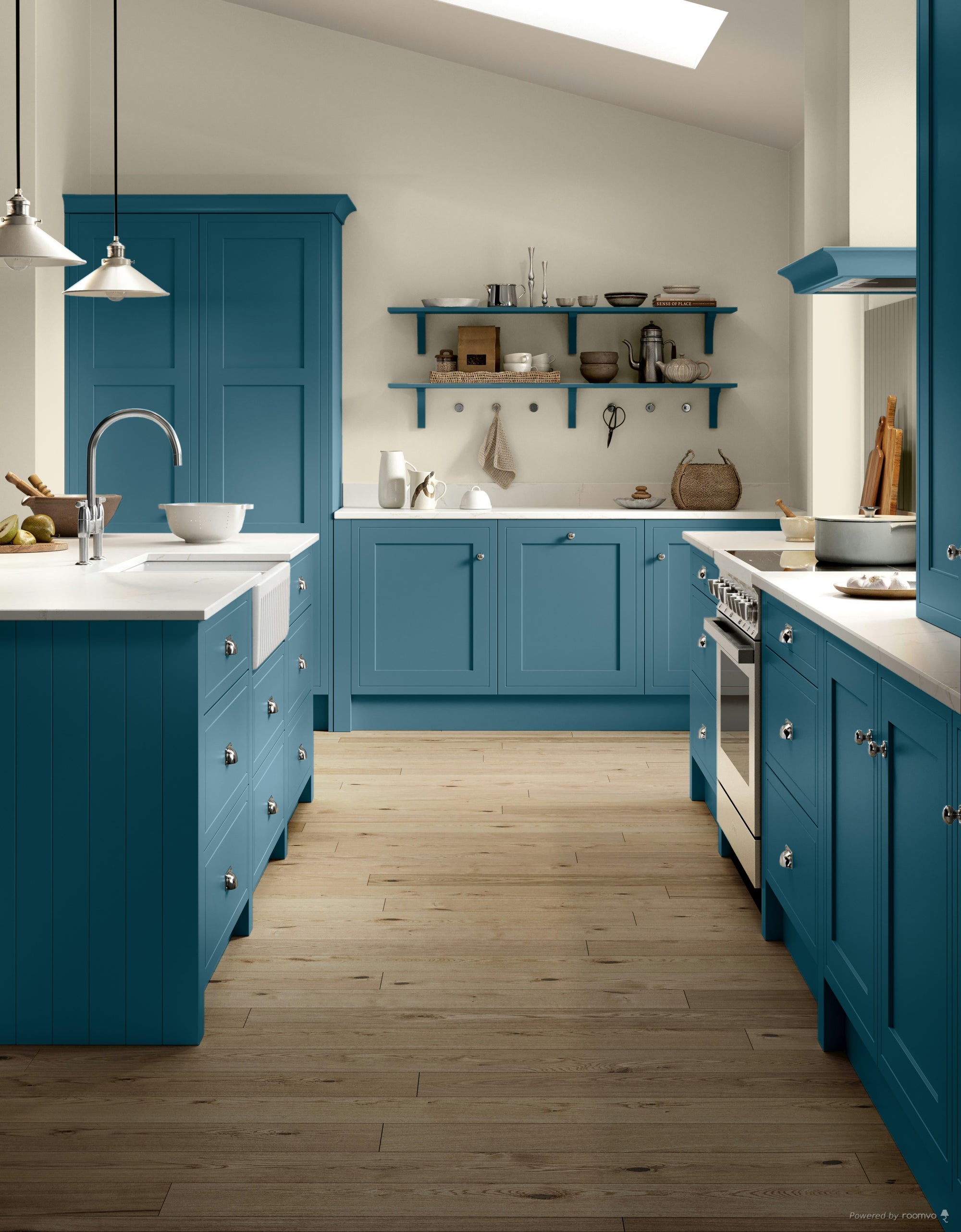 Farrow &amp; Ball Chinese Blue No. 90 paint, duvallatelier.com