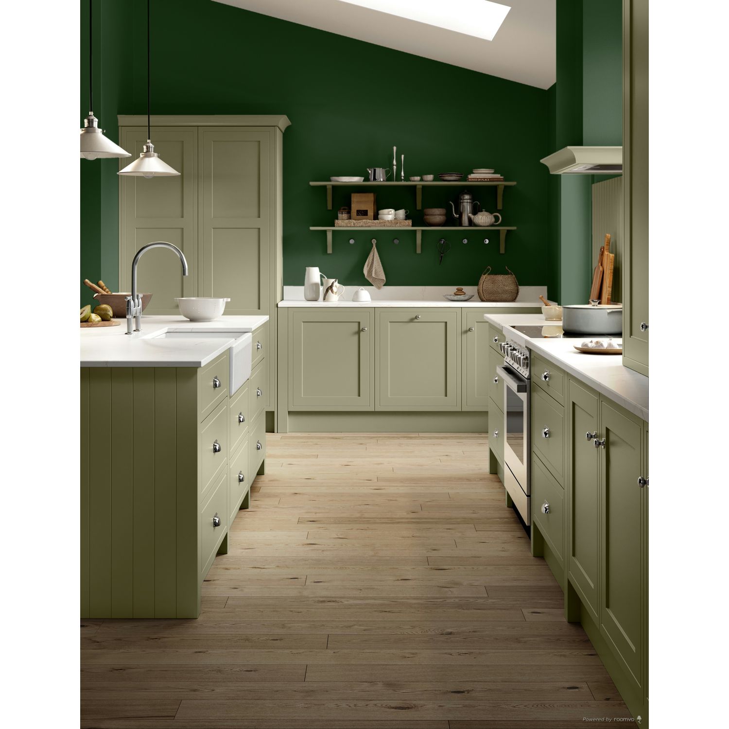 Farrow & Ball Duck Green No. W55 paint, duvallatelier.com