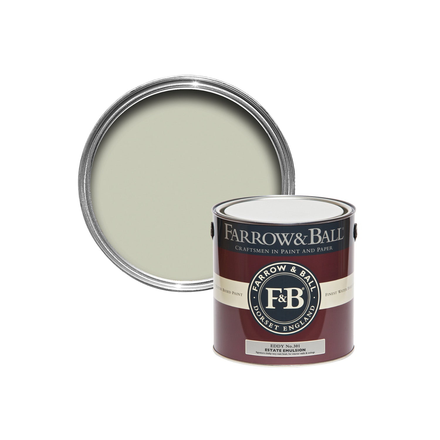 Farrow & Ball Eddy No. 301 Paint  Sample Pot paint, duvallatelier.com
