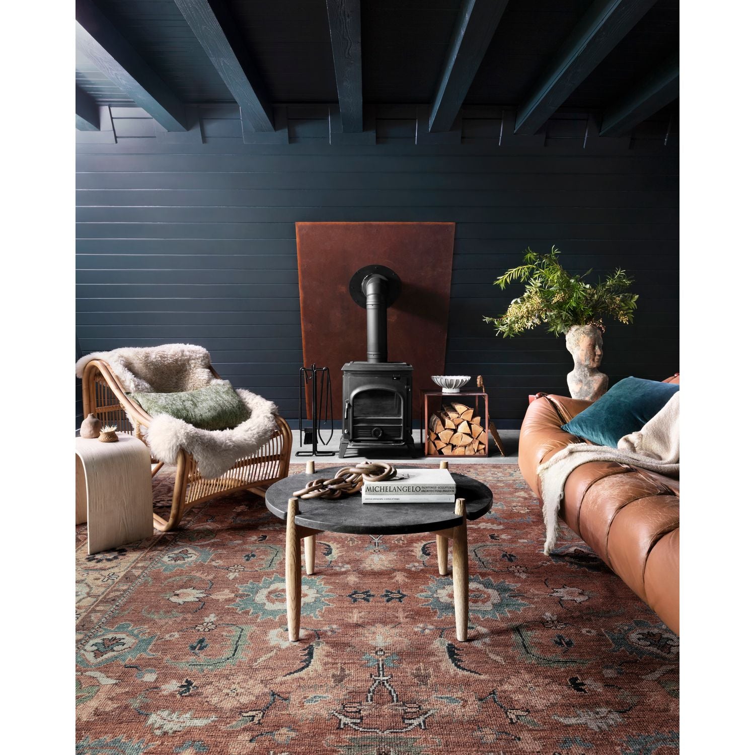 HEIRLOOM BRICK-SAND RUG, duvallatelier.com
