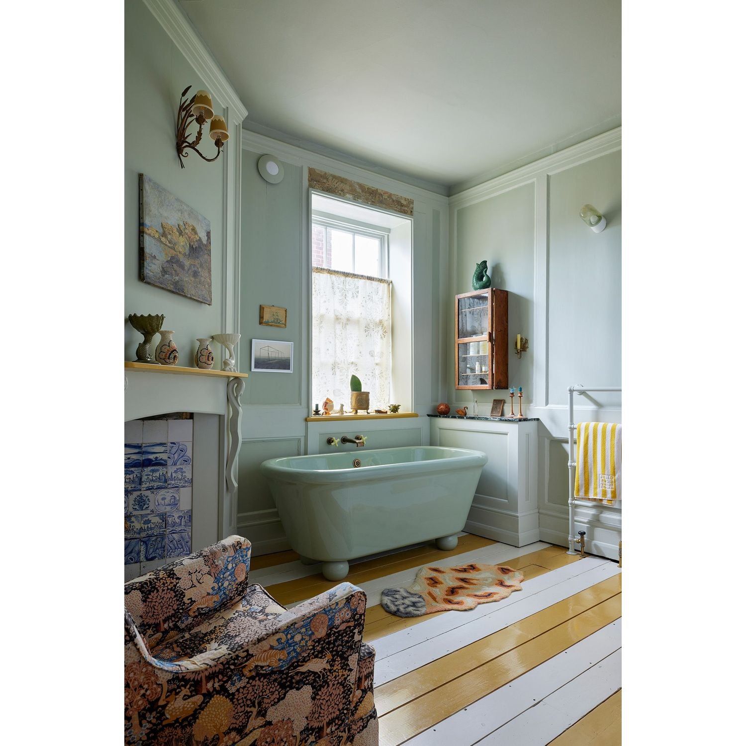 Farrow &amp; Ball Mizzle No. 266 paint, duvsallatelier.com