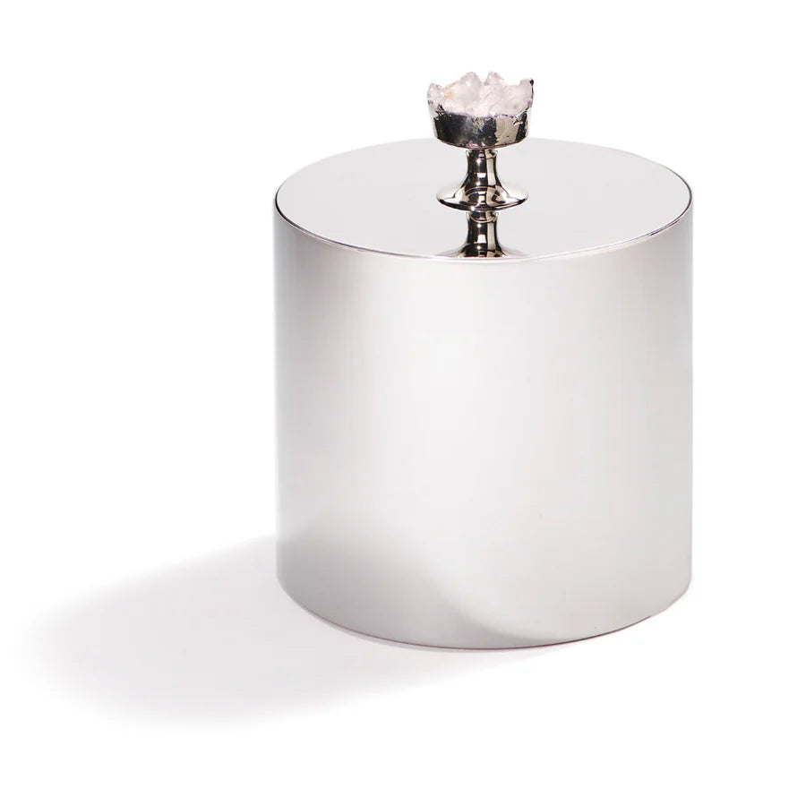 GEMSTONE HOSPITALITY ICE BUCKET WITH NATURAL CRYSTAL QUARTZ