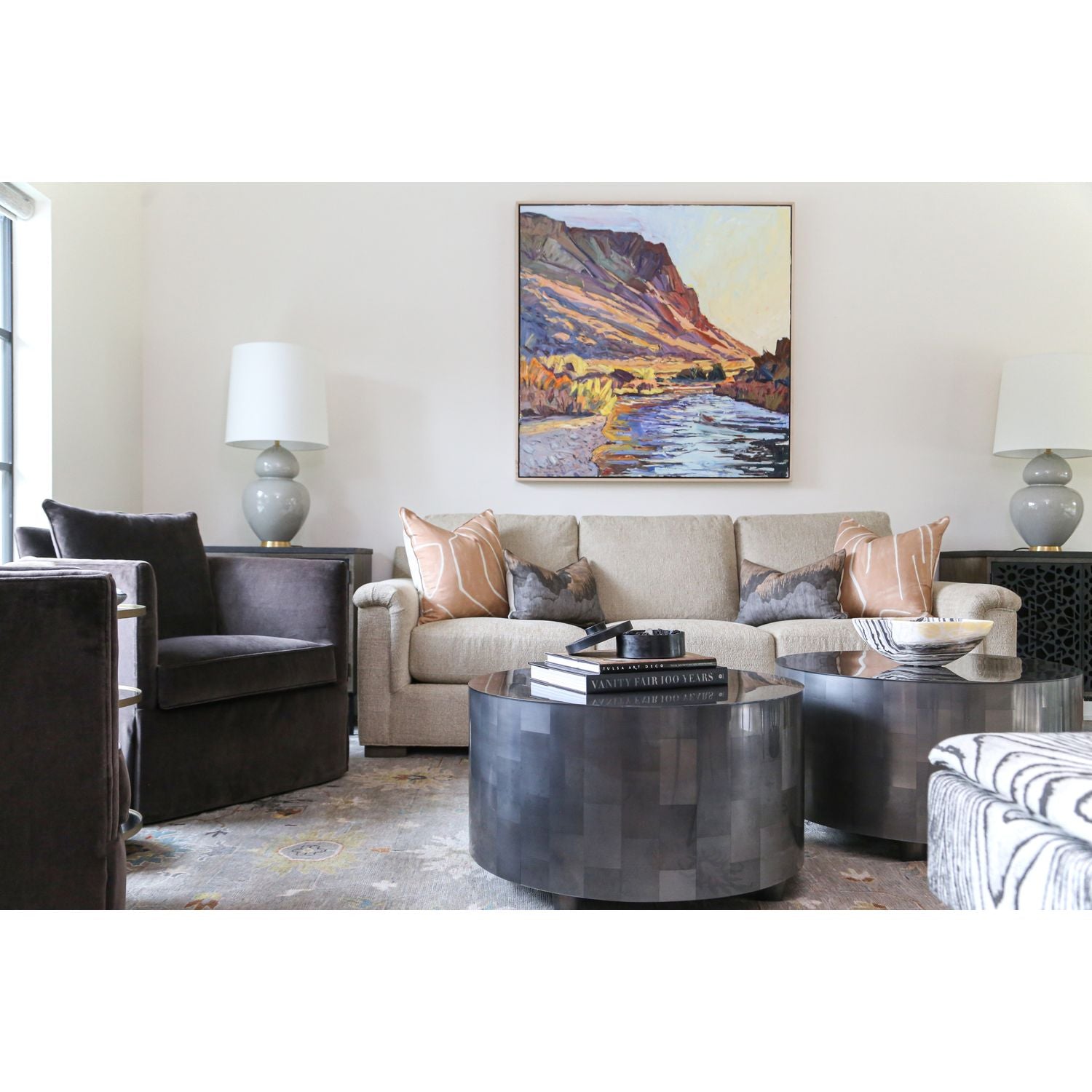 SHELDON SOFA Grey Flannel Velvet, duvallatelier.com