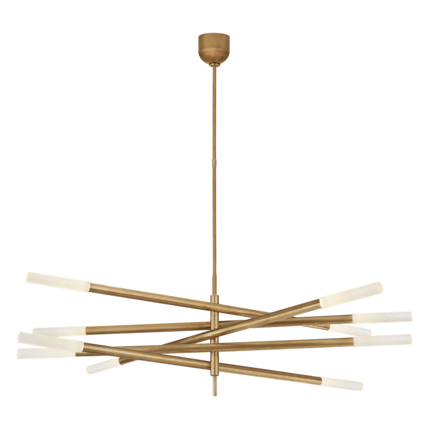 Rousseau Grande Ten Light Articulating Chandelier, duvallatelier.com